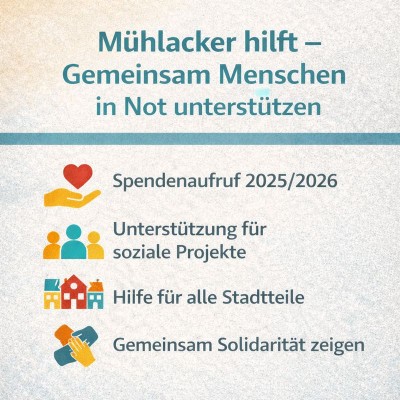 Mühlacker hilft: ARGE ruft zu Spenden für soziale Projekte auf